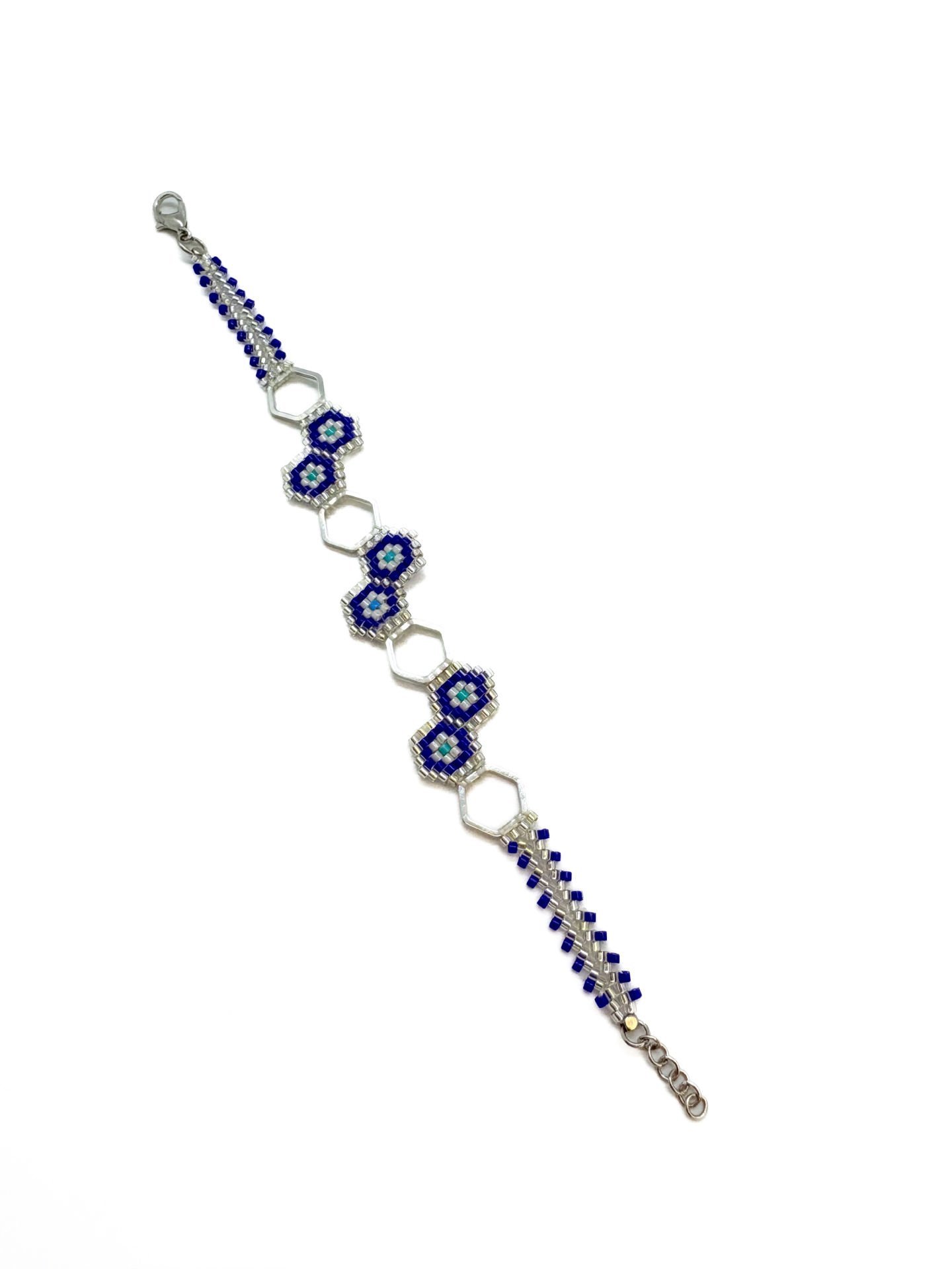 Geometrik Miyuki Bileklik (Nazar boncuk)