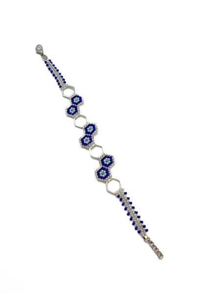 Geometrik Miyuki Bileklik (Nazar boncuk)