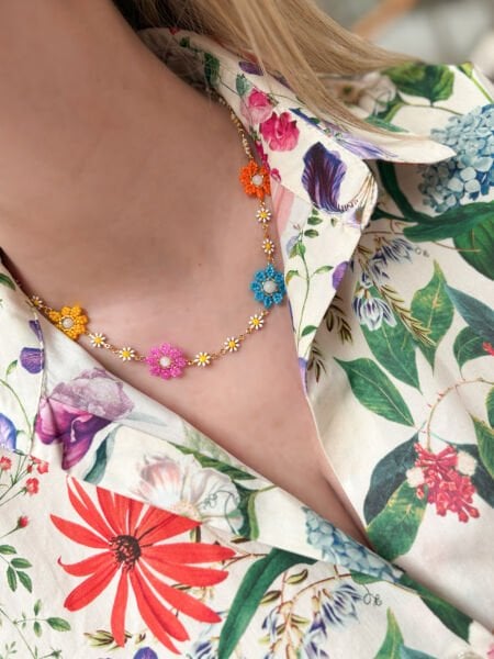 Papatya Miyuki Kolye