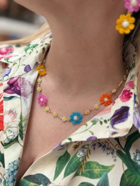 Papatya Miyuki Kolye