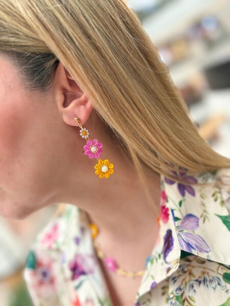 Papatya Miyuki Küpe