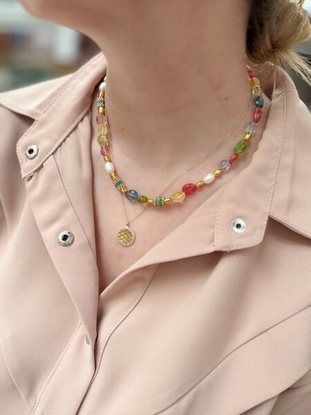 Vera Miyuki Doğal Taş Kolye