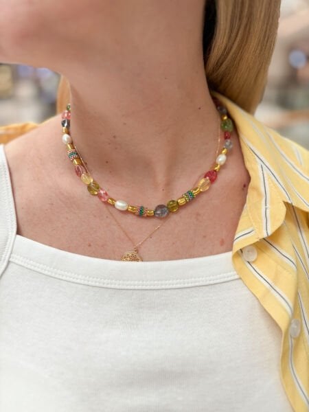 Vera Miyuki Doğal Taş Kolye