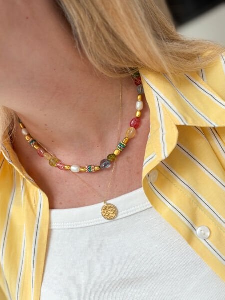 Vera Miyuki Doğal Taş Kolye