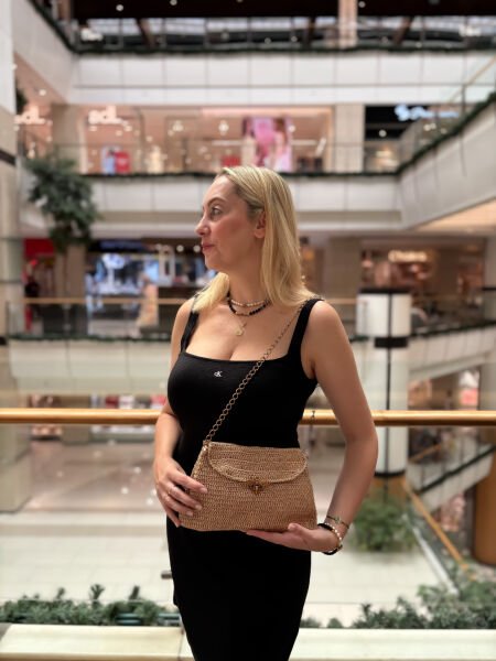 Yusufçuk Örgü Çanta (Gold)