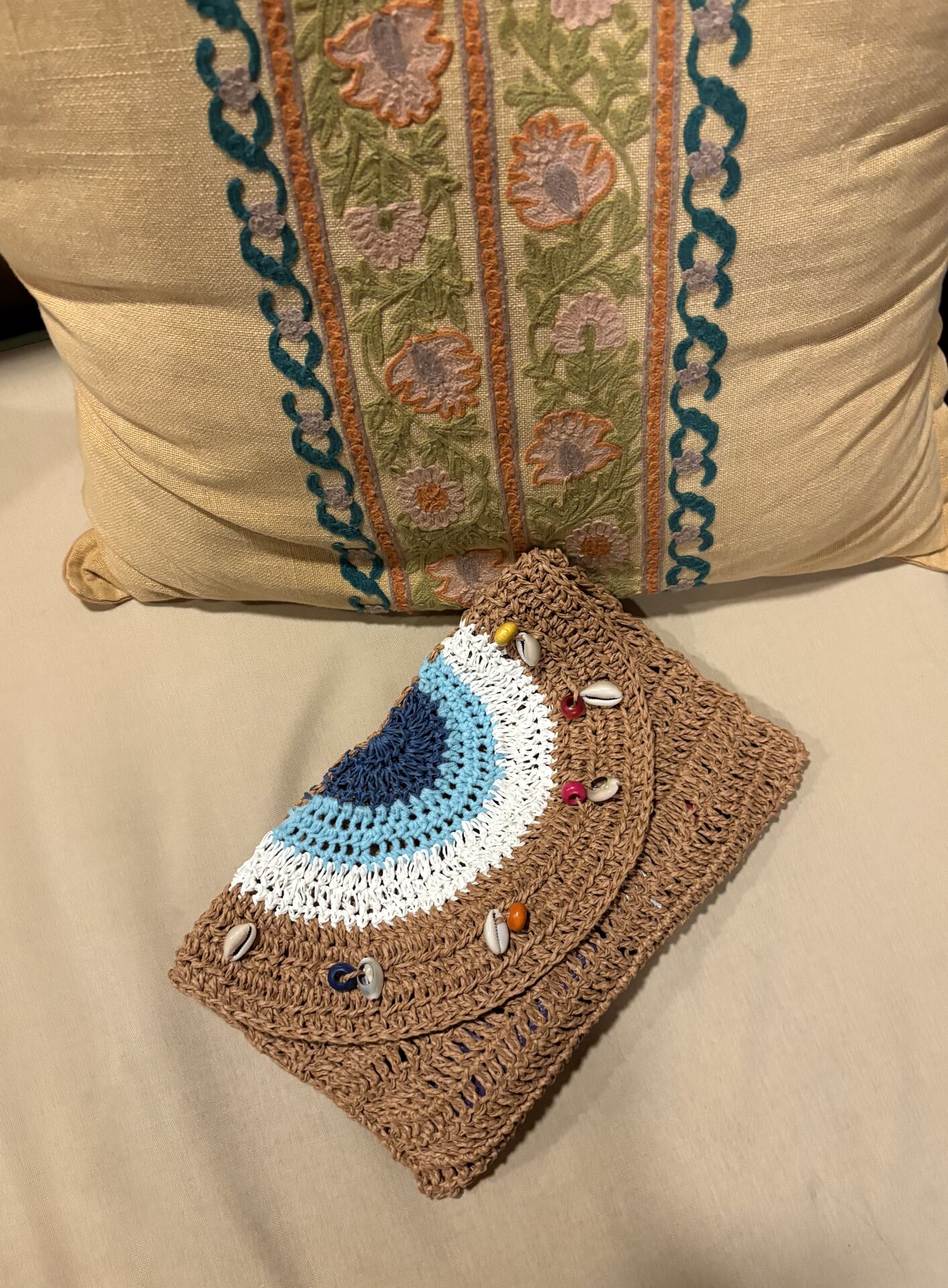 Nazar Boncuğu Örgü Clutch