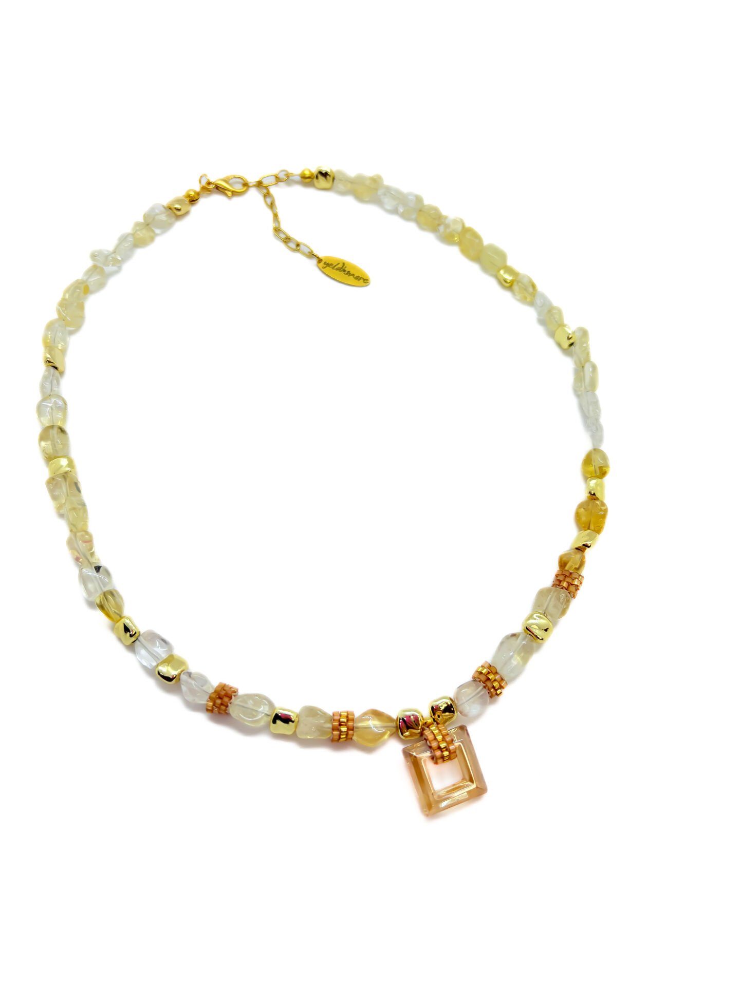 Zerra Sitrin Doğal Taş Kolye