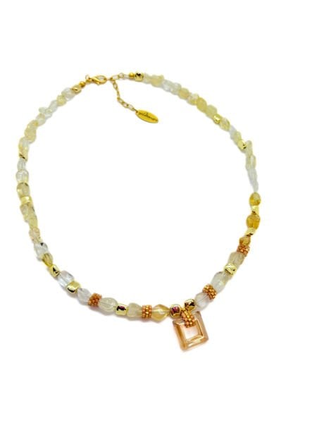 Zerra Sitrin Doğal Taş Kolye