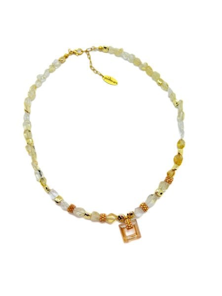 Zerra Sitrin Doğal Taş Kolye