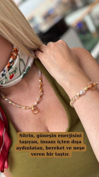 Zerra Sitrin Doğal Taş Bileklik