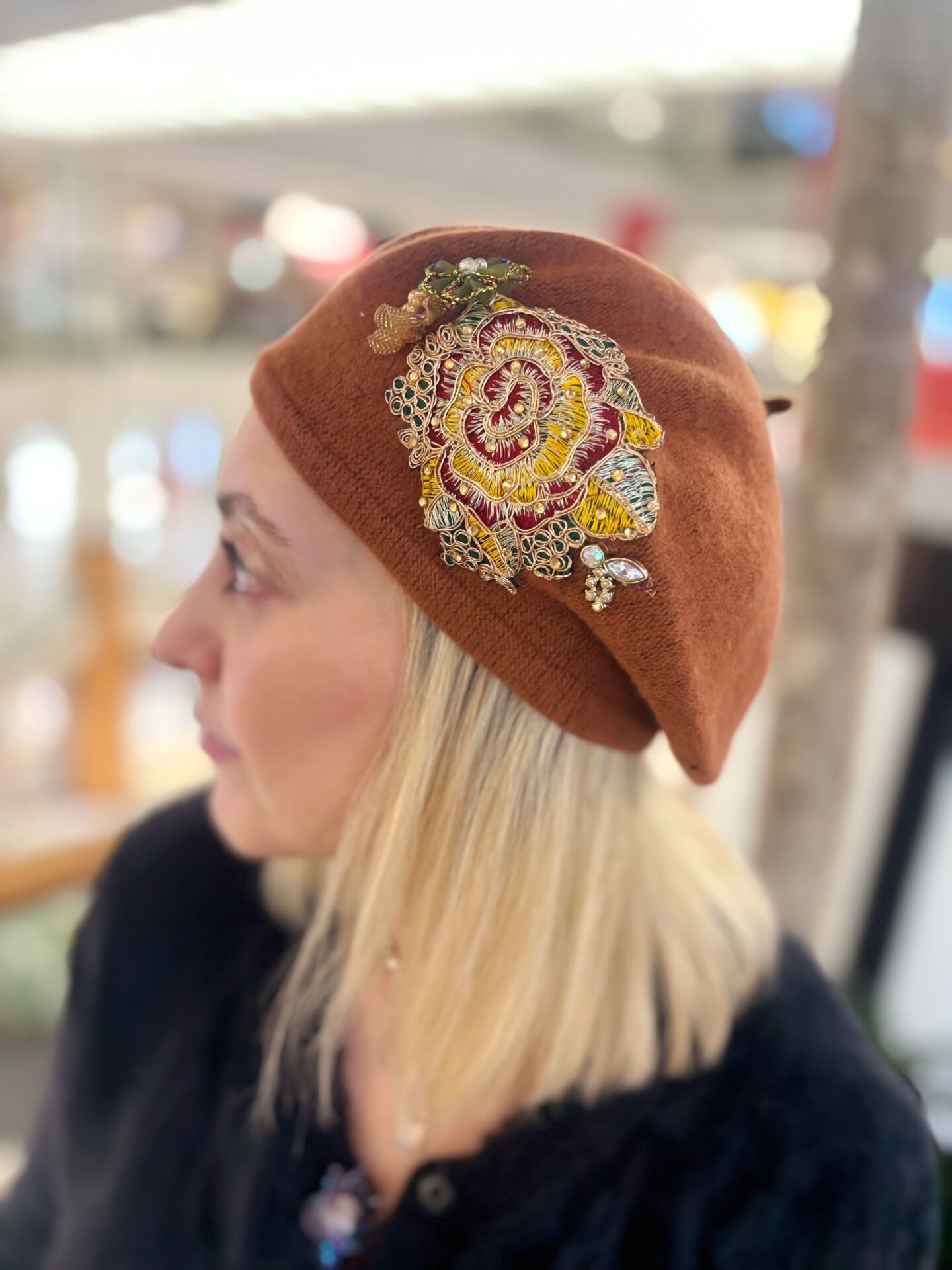 Luna Özel Tasarım Bere (Tarçın)