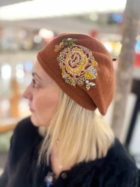 Luna Özel Tasarım Bere (Tarçın)