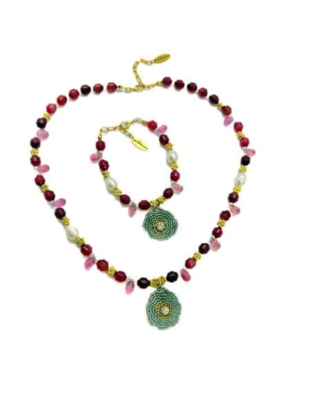 Eva Tasarım Doğal Taş Kolye