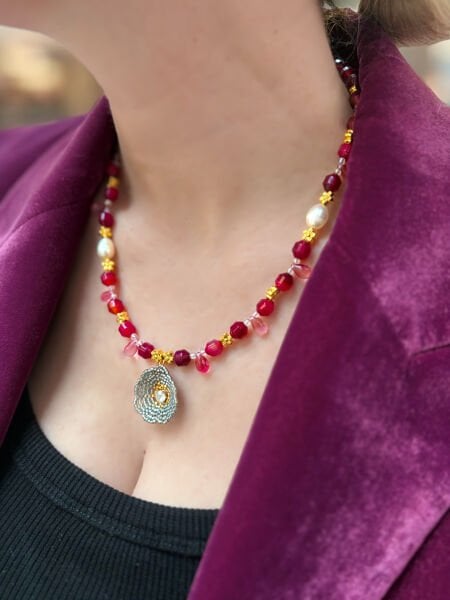 Eva Tasarım Doğal Taş Kolye