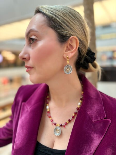 Eva Tasarım Doğal Taş Kolye