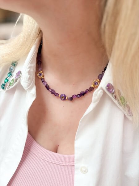 Lumira Ametist Kolye