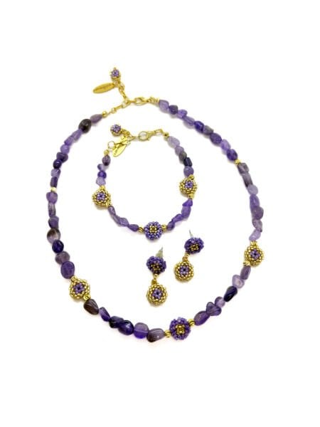 Lumira Ametist Kolye