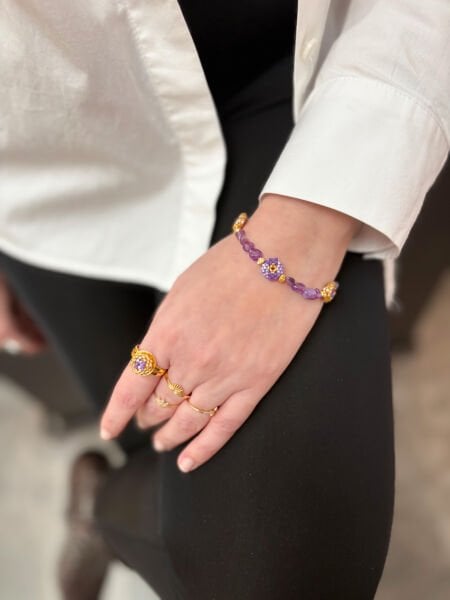 Lumira Ametist Bileklik