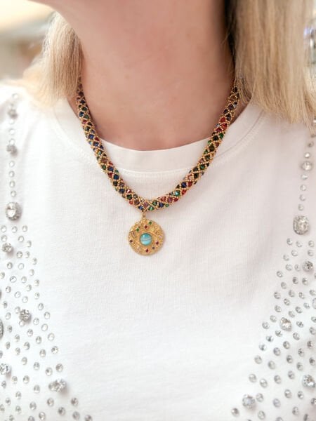 Nova Tasarım Swarovski Kolye